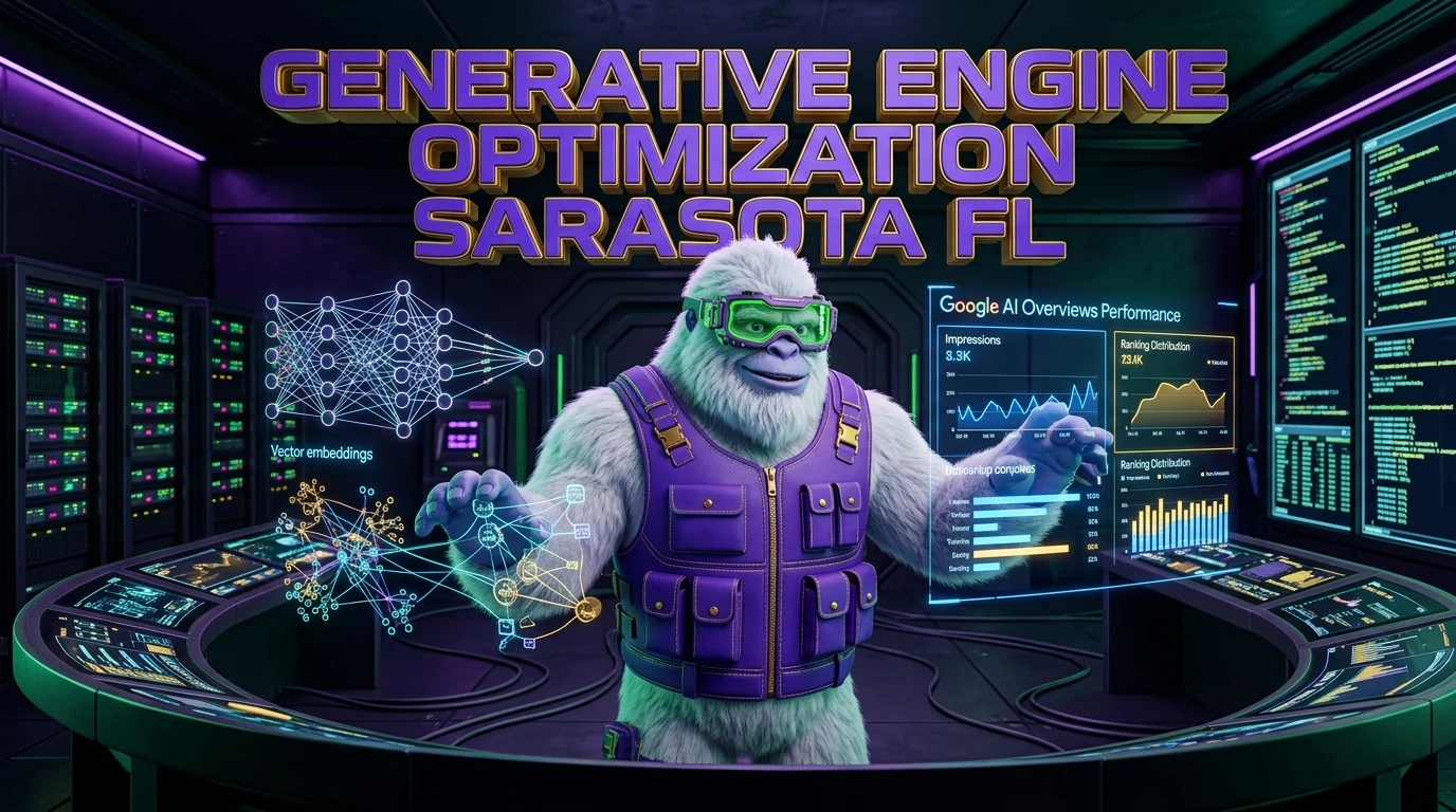 Generative Engine Optimization Sarasota FL - MissingLink Cyber Yeti AI Search Analytics Command Center